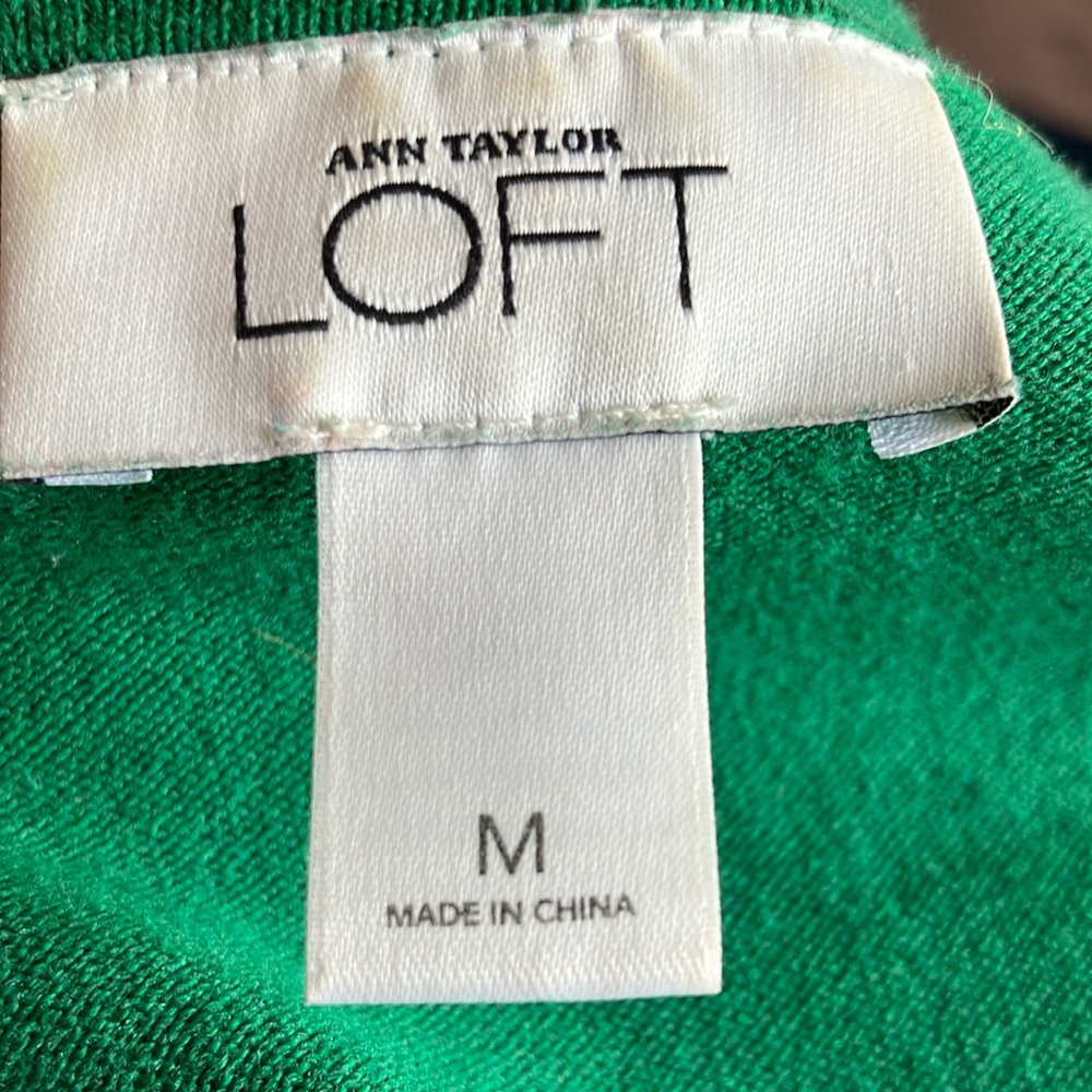 Ann Taylor LOFT Green Sweater